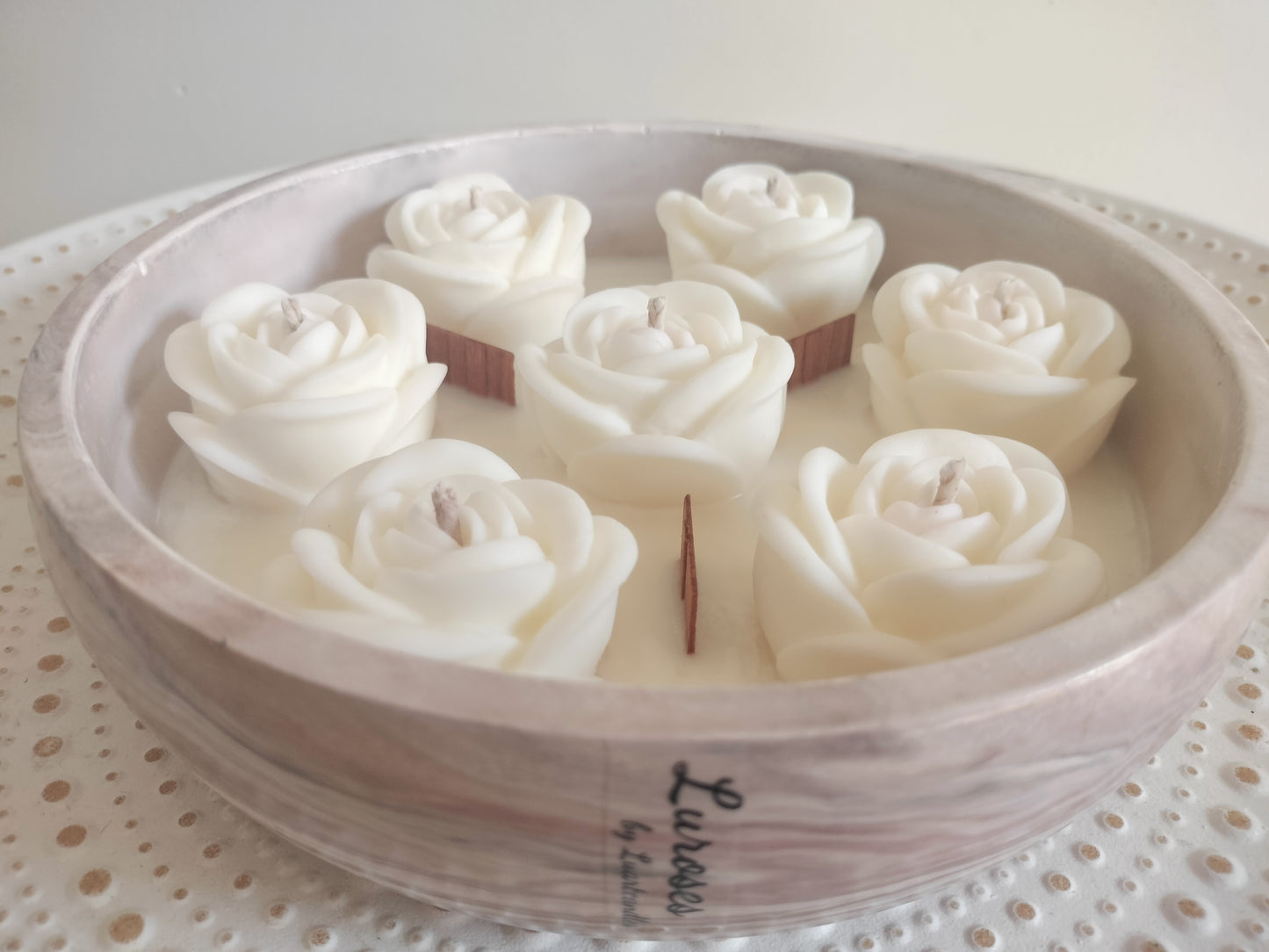 Luroses- Vela Majestosa com 7 Rosas