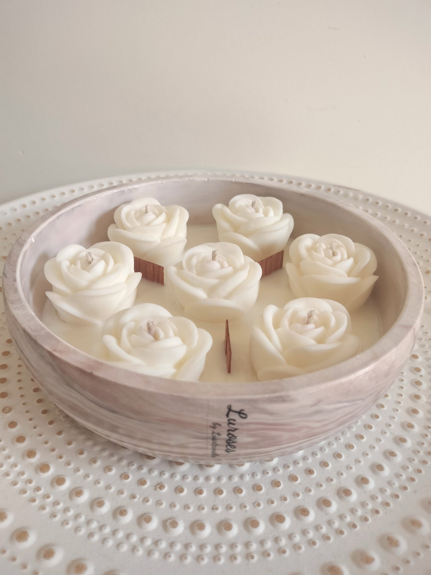 Luroses- Vela Majestosa com 7 Rosas