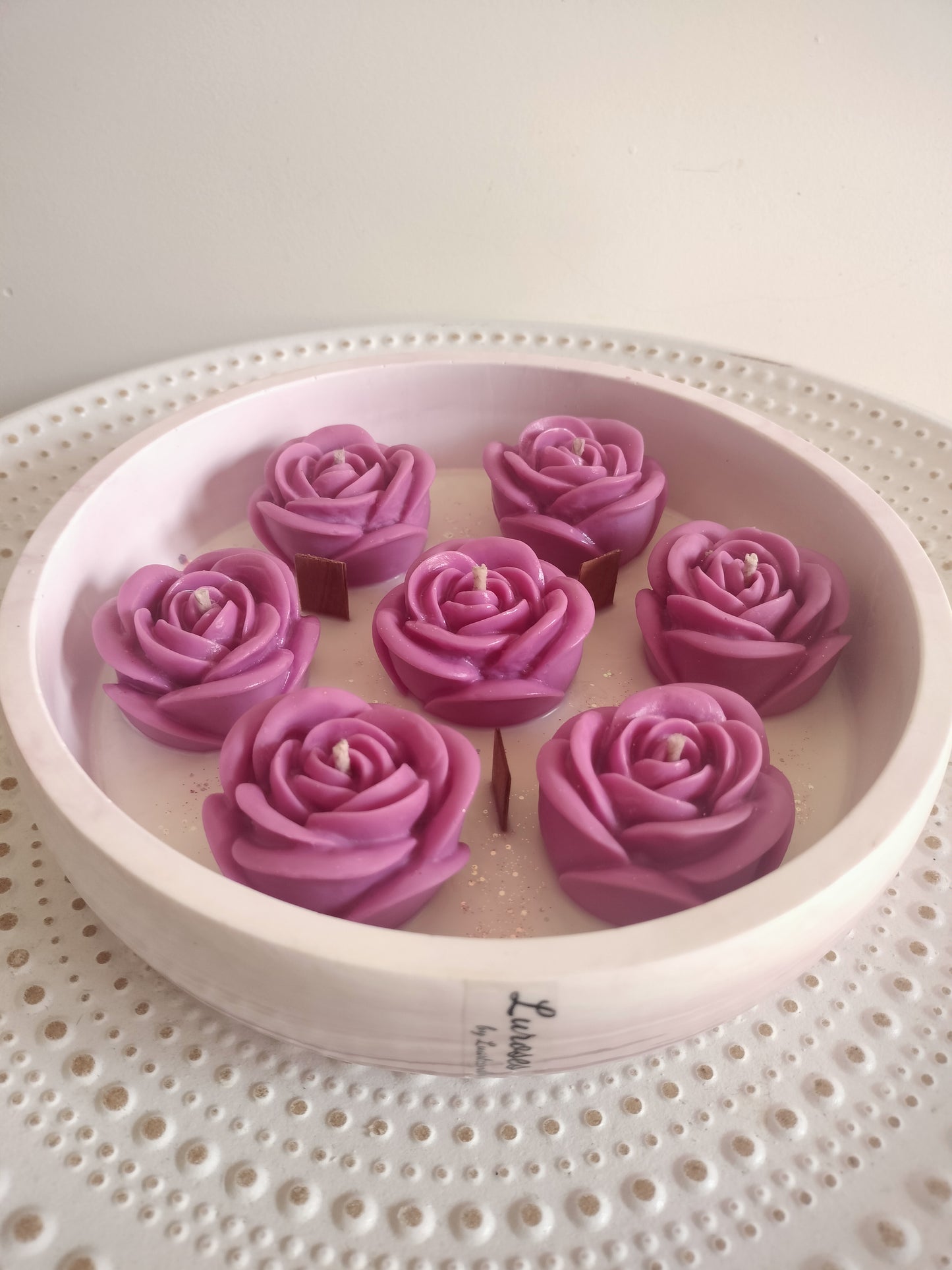 Luroses- Vela Majestosa com 7 Rosas