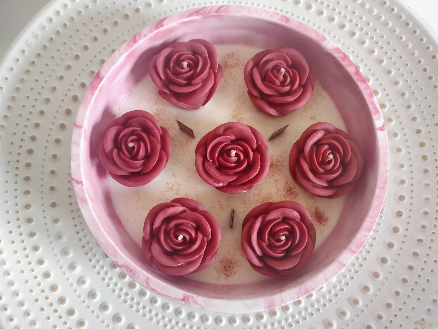 Luroses- Vela Majestosa com 7 Rosas
